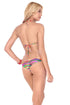 Luli Fama Dreamin Wavey Ruched Back Brazilian Tie Side Bottom