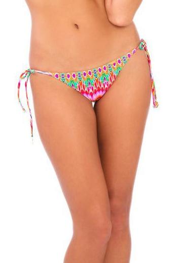 Luli Fama Sunkissed Laughter Wavey Ruched Back Brazilian Tie Side