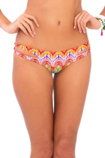 Luli Fama Sunkissed Laughter Reversible Zig Zag Open Side Moderate Bottom