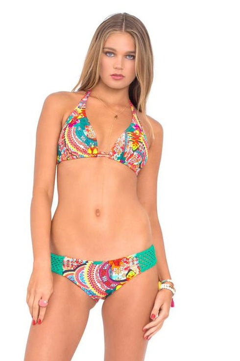 Luli Fama Chasing Waterfalls Triangle Halter Top