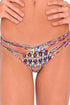 Luli Fama Lil Gem Strappy Brazilian Ruched Back Bottom