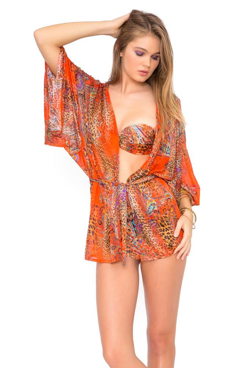 Luli Fama Wanderlust Wrap Kimono