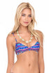Luli Fama Tribal Beach Criss-Cross Back Bra Top