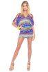 Luli Fama Tribal Beach Cabana V-Neck Dress