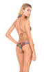 Luli Fama Wild & Free Wavey Ruched Back Brazilian Tie Side Bottom