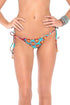 Luli Fama Wild & Free Wavey Ruched Back Brazilian Tie Side Bottom