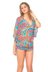 Luli Fama Wild & Free Cabana V-Neck Dress