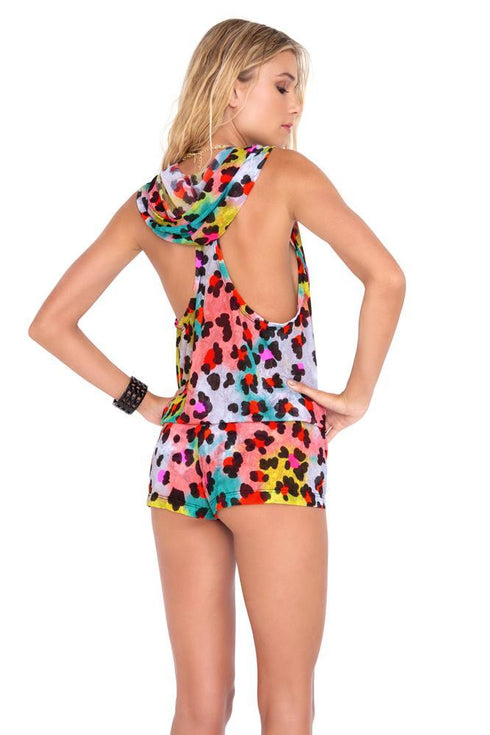 Luli Fama Salty Skin Hoodie Romper