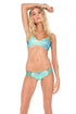 Luli Fama Siete Mares Criss-Cross Back Bra Top