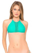Luli Fama Let's Be Mermaids Crochet Loops Center Halter Top