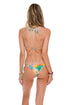 Luli Fama Sol Multicolor Cryst.Wavey Ruched Back Braz.T/S