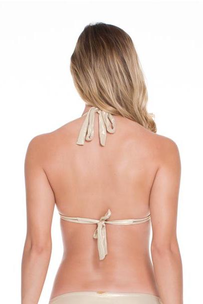 Luli Fama Desert Babe TRAINGLE HALTER TOP