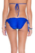 Luli Fama Blue Kiss Wavey Ruched Back Full Tie Side Bottom