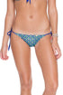 Luli Fama Blue Kiss Wavey Ruched Back Full Tie Side Bottom
