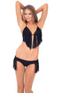 Luli Fama Heart Of A Hippie Weave Fringed Skimpy Bottom