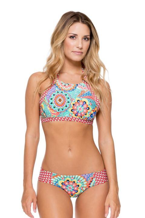 Luli Fama Mariposita Caribeña Born Free Engineered Reversible Hight Neck Top