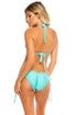 Luli Fama Bling Babe Wavey Ruched Back Full Tie Side Bottom