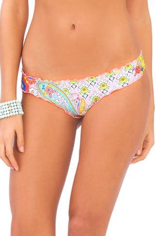 Luli Fama Siren Dance Wavey Ruched Back Brazilian Bottom