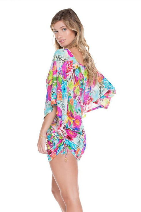 Luli Fama Paraiso Cabana V-neck Dress