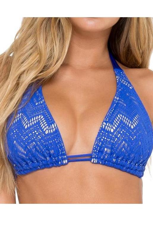 Luli Fama Tropical Princess Triangle Halter Top