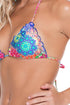 Luli Fama Sunburst Wavey Triangle Top