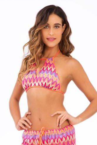 Luli Fama Song Of The Sea Key Hole Halter Top