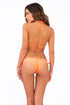 Luli Fama Song Of The Sea Wavey Ruched Back Brazilian Tie Side Bottom