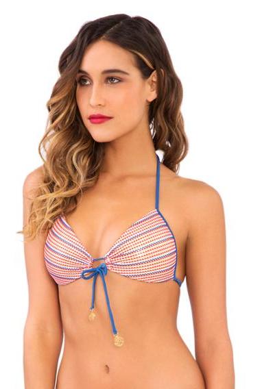 Luli Fama American Dream Molded Push Up Bandeau Halter