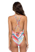 Luli Fama Bellamar Deep V Crossed Back One Piece