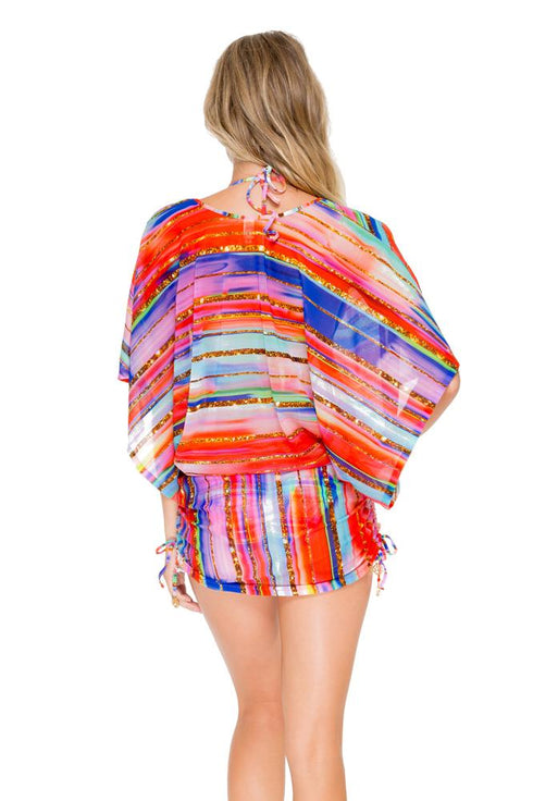 Luli Fama Bellamar Cabana V-Neck Dress