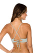 Luli Fama Orillas Del Mar Ribbed Banded X-Back Bikini Top