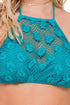 Luli Fama Cosita Buena Crochet Illusion Halter Top