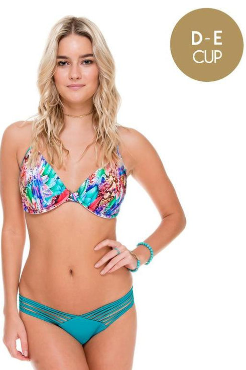 Luli Fama Gorgeous Chaos D-E Cup Underwire Adjustable Top