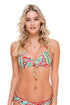 Luli Fama Wild Heart Molded Push Up Bandeau Halter Top