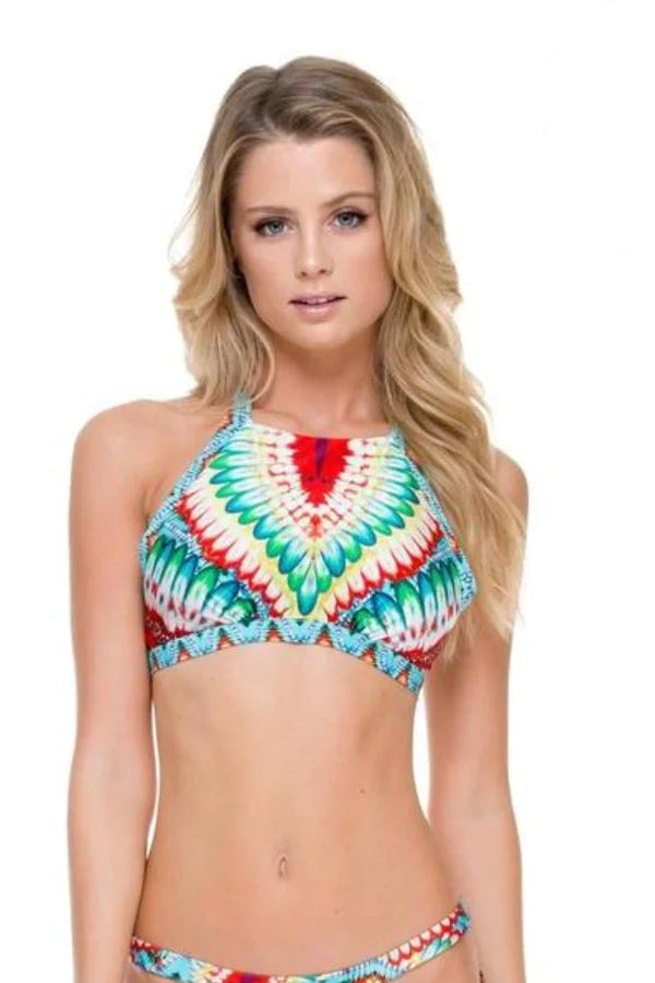 Luli Fama Wild Heart Born Free Engineered Reversible Hight Neck Top