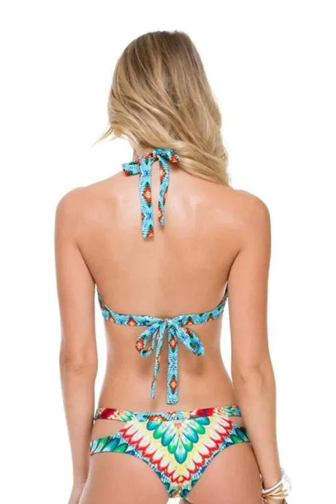 Luli Fama Wild Heart Born Free Engineered Reversible Hight Neck Top