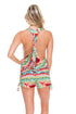 Luli Fama Wild Heart T-Back Romper