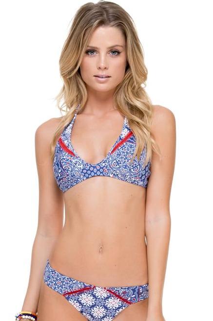 Luli Fama Naughty Girl Trimmed Halter Top