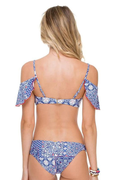 Luli Fama Naughty Girl V Ruffle Top