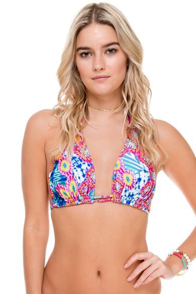 Luli Fama Beautiful Mess D/Dd Cup Triangle Halter Top