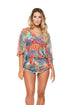 Luli Fama Encantadora CABANA V NECK DRESS