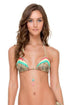 Luli Fama World On Fire Tri Color Braided Triangle Top