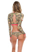 Luli Fama World On Fire Hot Patch Lo Rise Hipster Bottom
