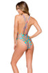 Luli Fama Star Girl Deep V Crossed Back One Piece