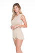Luli Fama Golden Sugar Scalloped Romper