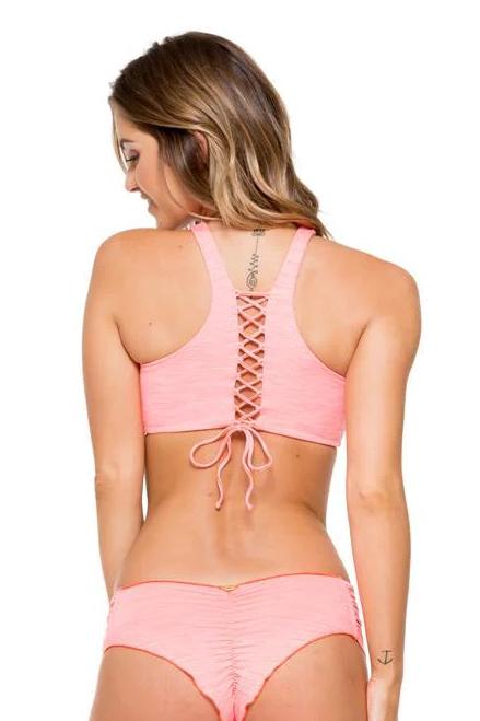 Luli Fama Take Me To Paradise Crochet High Neck