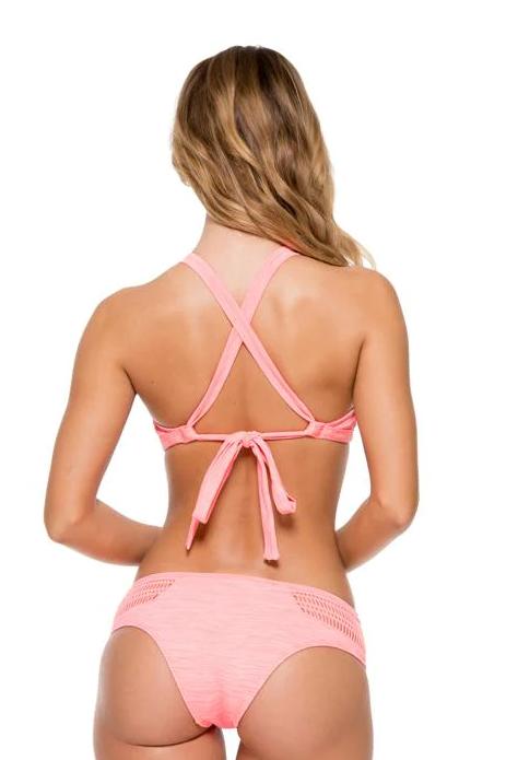 Luli Fama Take Me To Paradise Adjustable Back Halter Top