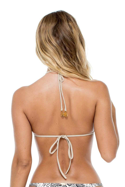 Luli Fama Bombo Isabel Peek-A-Boo High Neck Top