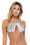 Luli Fama Bombo Isabel Peek-A-Boo High Neck Top