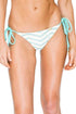 Luli Fama El Malecon Braided Wavey Tieside Ruched Back Brazilian Bottom